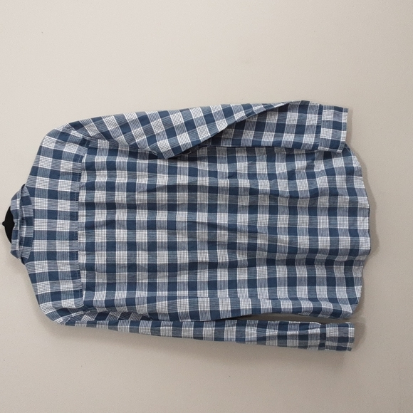 Timberland men's button up shirt long sleeves plaid casual linen blend size M - Picture 3 of 8